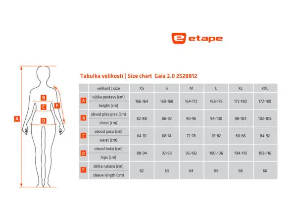 Etape Gaia 2.0 dámsky dres dlhý rukáv čierna/ružová