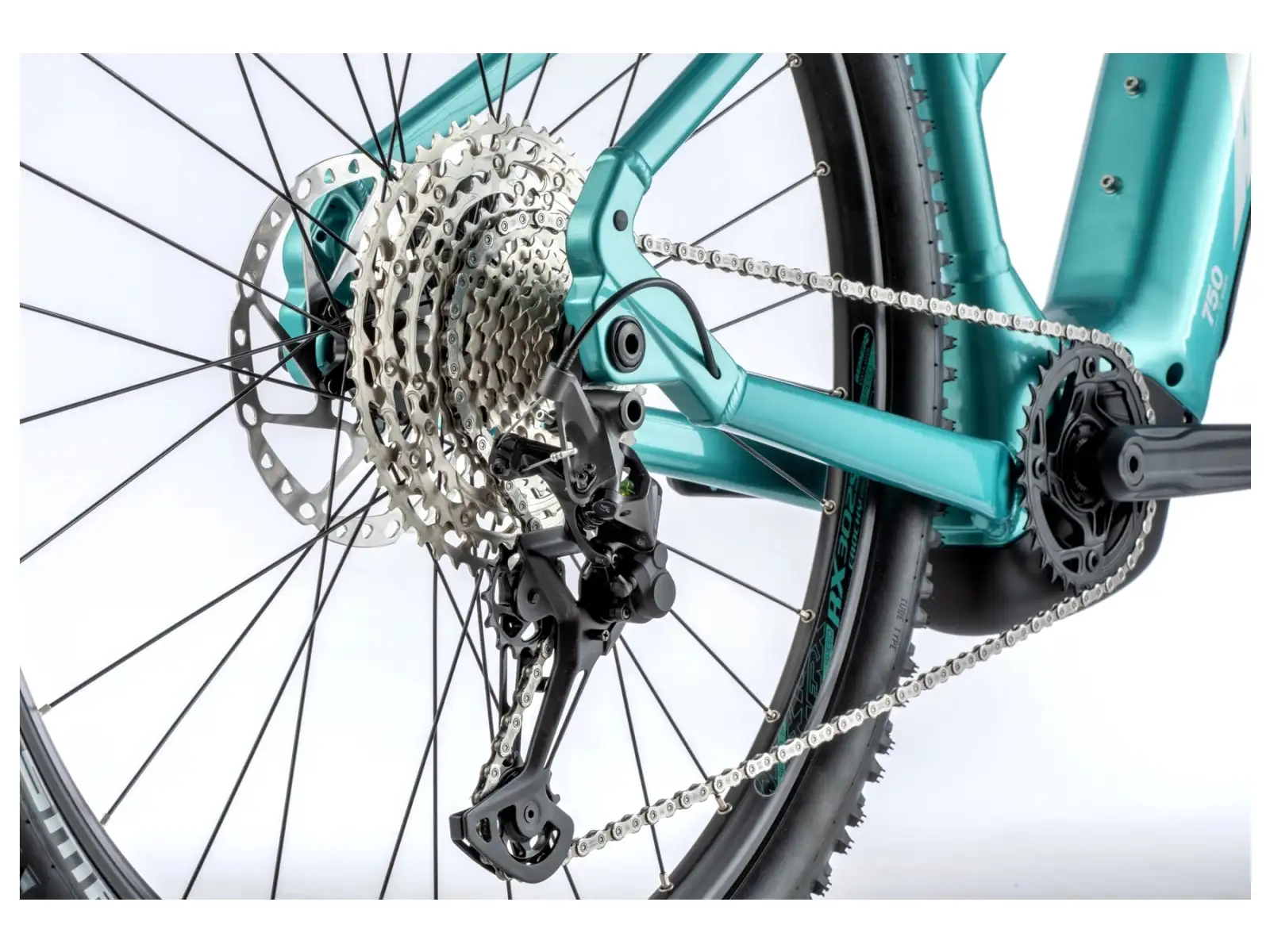 Apache Hupahu 2 Bosch Lady 1000 Wh dámsky horský elektrobicykel tyrkysová