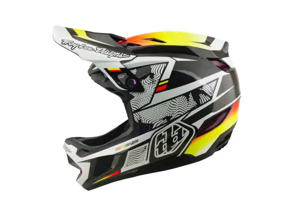 Troy Lee Designs D4 Carbon MIPS prilba Lined up Black