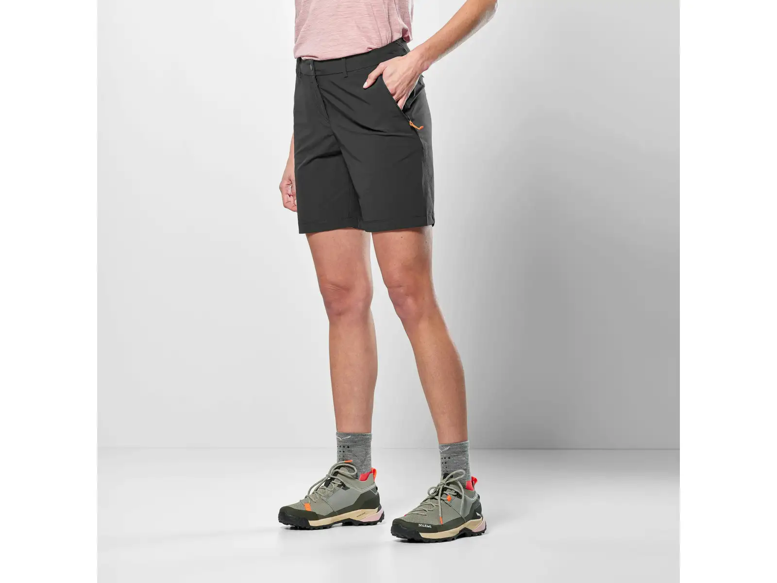 Salewa Puez Talvena Durastretch dámske kraťasy Black Out