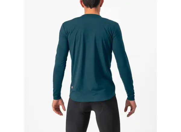 Castelli Unlimited Merino pánsky dres dlhý rukáv deep teal