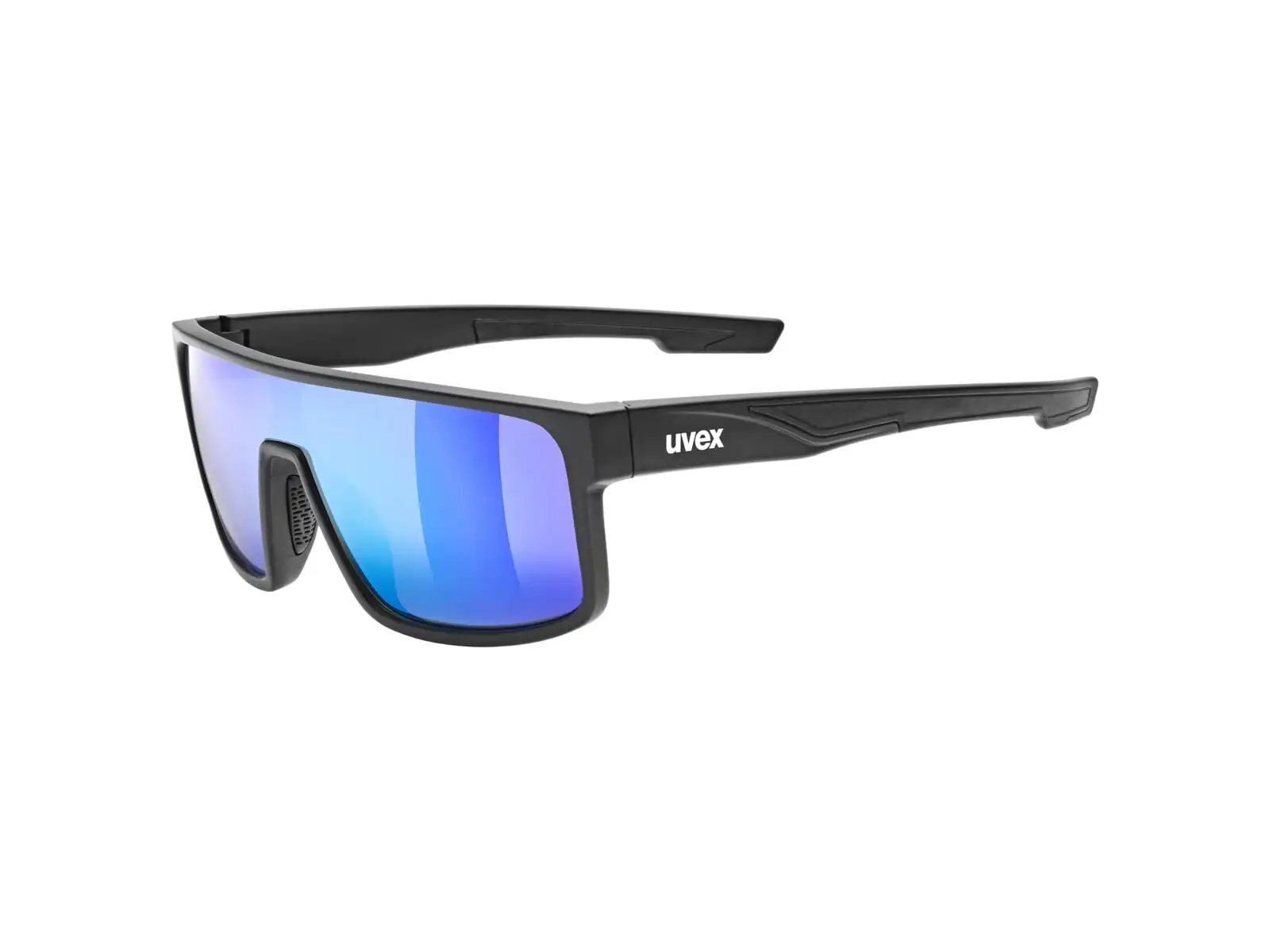 Uvex LGL 51 cyklistické okuliare Black Mat/Mirror Green