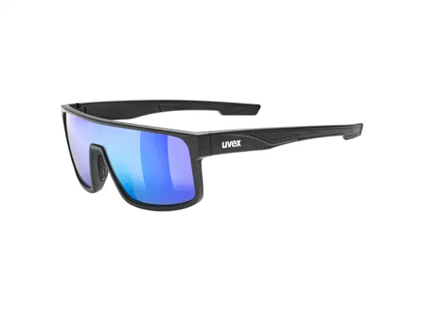 Uvex LGL 51 cyklistické okuliare Black Mat/Mirror Green
