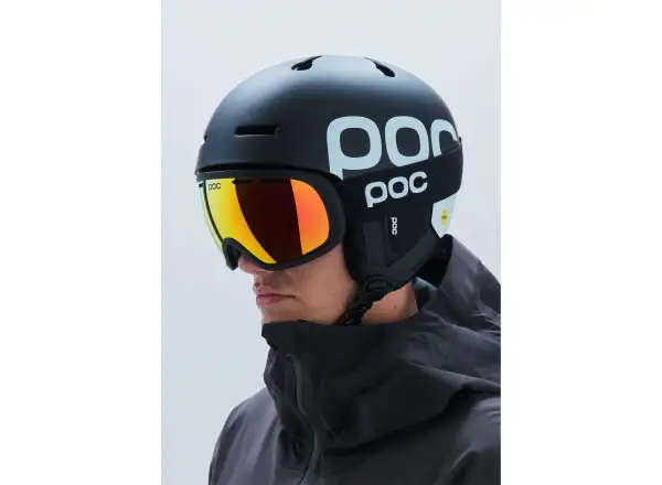POC Fovea lyžiarske okuliare Uranium Black/Partly Sunny Orange