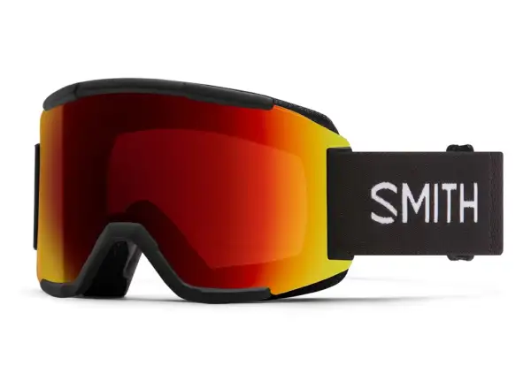 Smith Squad lyžiarske okuliare Black / Chroma Pop Sun Red Mirror + Yellow