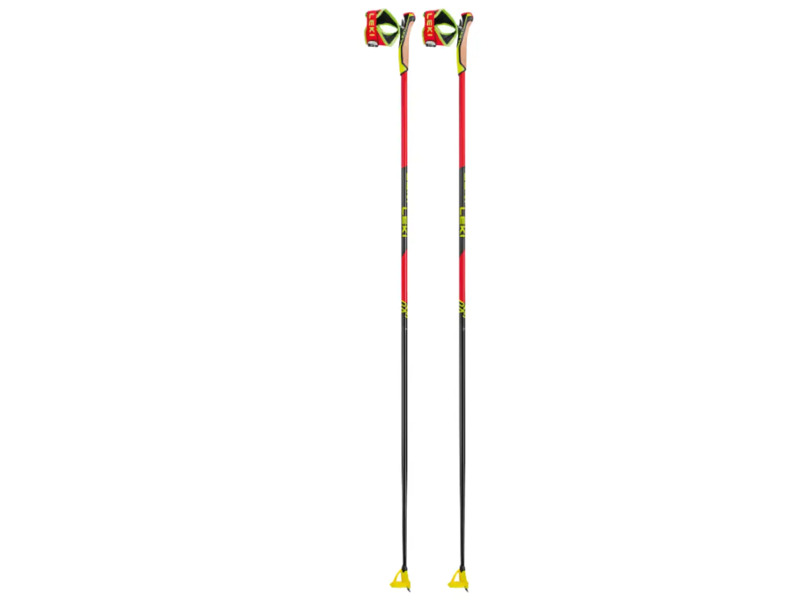 Leki PRC 750 bežecké palice Bright red/Neon yellow/Black
