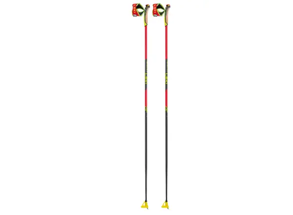 Leki PRC 750 bežecké palice Bright red/Neon yellow/Black