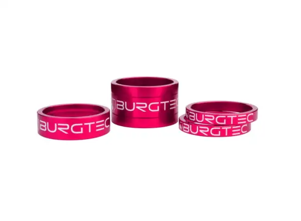 Burgtec Spacer Kit súprava podložiek pod predstavec 5/5/10/20 mm ružová