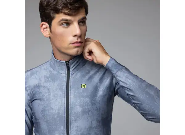 Alé PR-E Profile pánska zimná cyklistická bunda Powder Blue