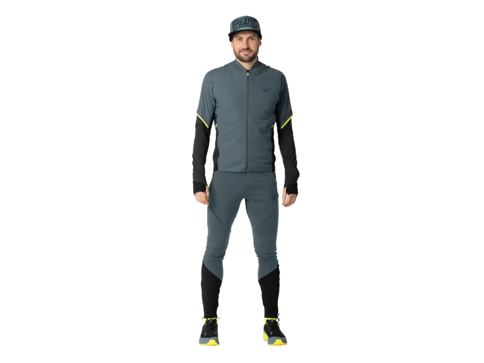 Dynafit Alpine Hybrid pánske bežecké nohavice Cinder