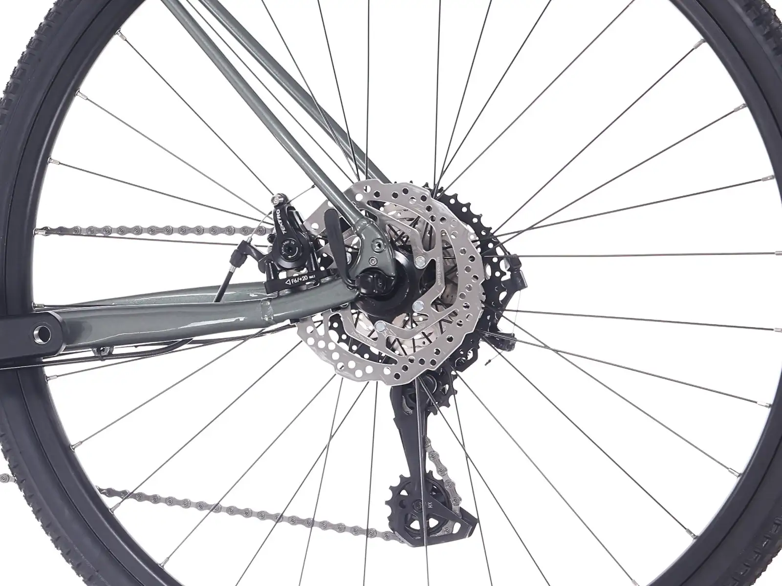 Rock Machine Lukk 40 gravel bicykel Gloss Granite Green