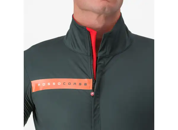Castelli Beta RoS pánska bunda Rover Green/Red Orange
