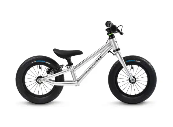 Early Rider Charger 12 detský bicykel s brzdou Brushed Aluminium