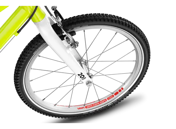 Woom GO 4 detský bicykel neon lime