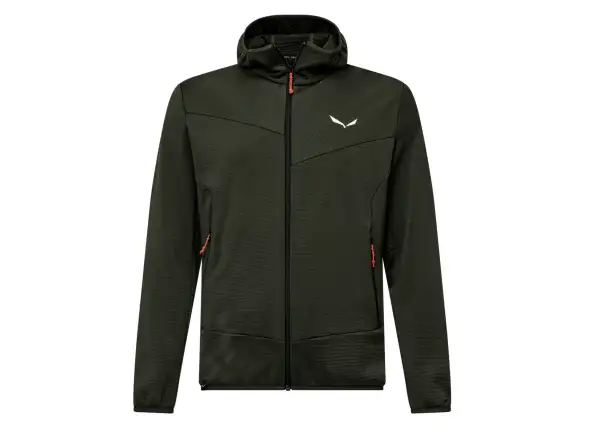 Salewa Puez Altavia Polarlite Hooded pánska mikina Dark Olive
