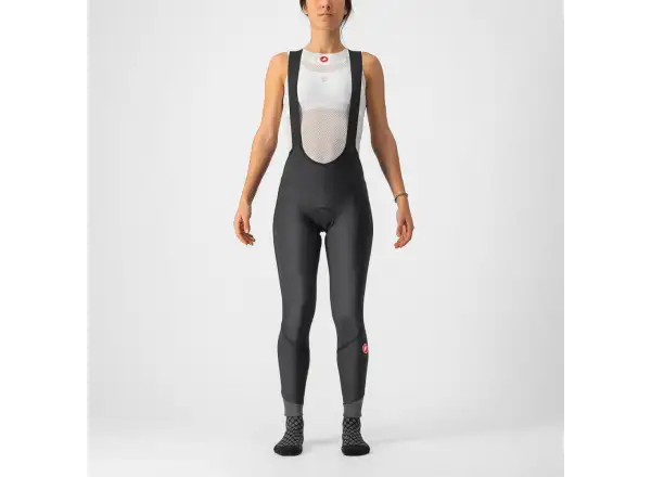 Castelli Velocissima DT Bibtight dámske nohavice Black/Black Reflex