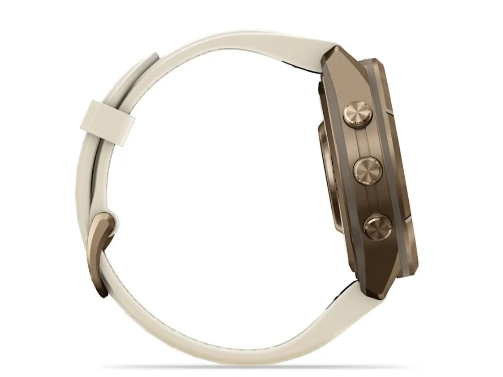 Garmin Fénix 9 Pro inReach 43 mm inteligentné hodinky Autumn Gold Titanium Cream/French Gray