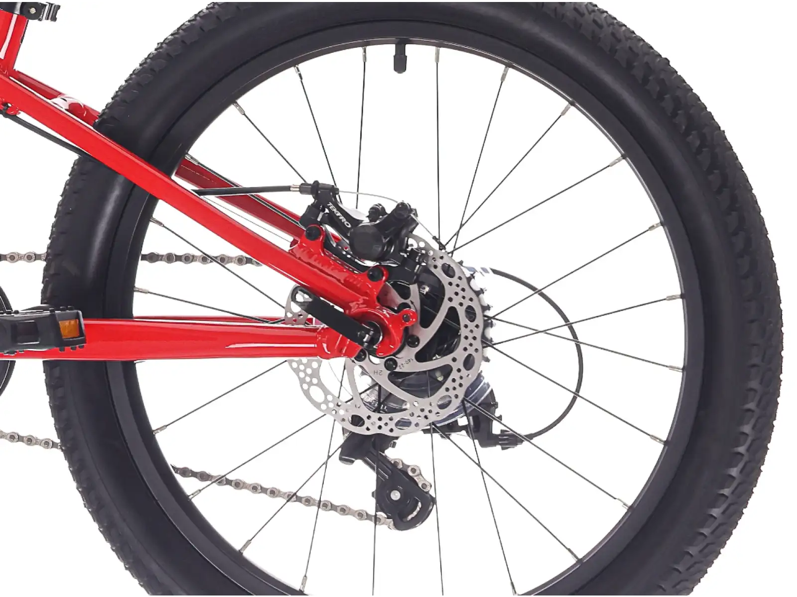 Rock Machine RIFF Jr 20 detský bicykel Gloss Fire Red