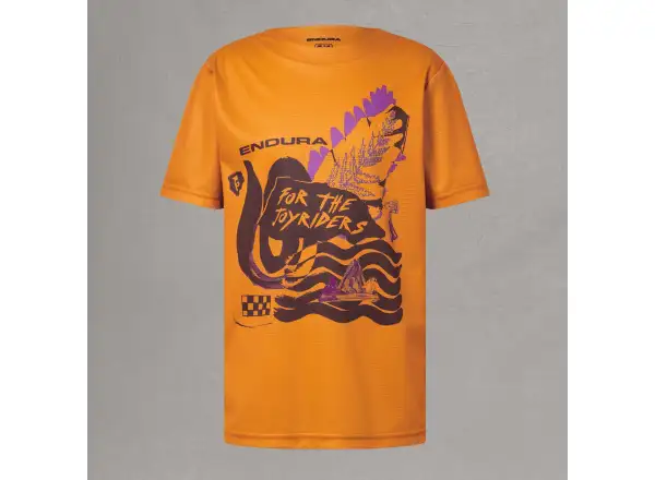 Endura SingleTrack Core detský dres krátky rukáv Orange