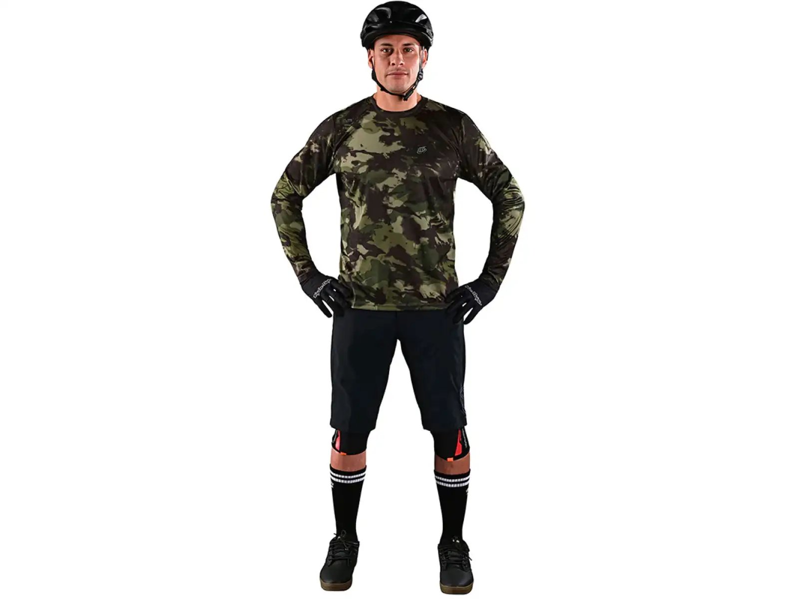 Troy Lee Designs Flowline pánsky dres s dlhým rukávom Covert army green