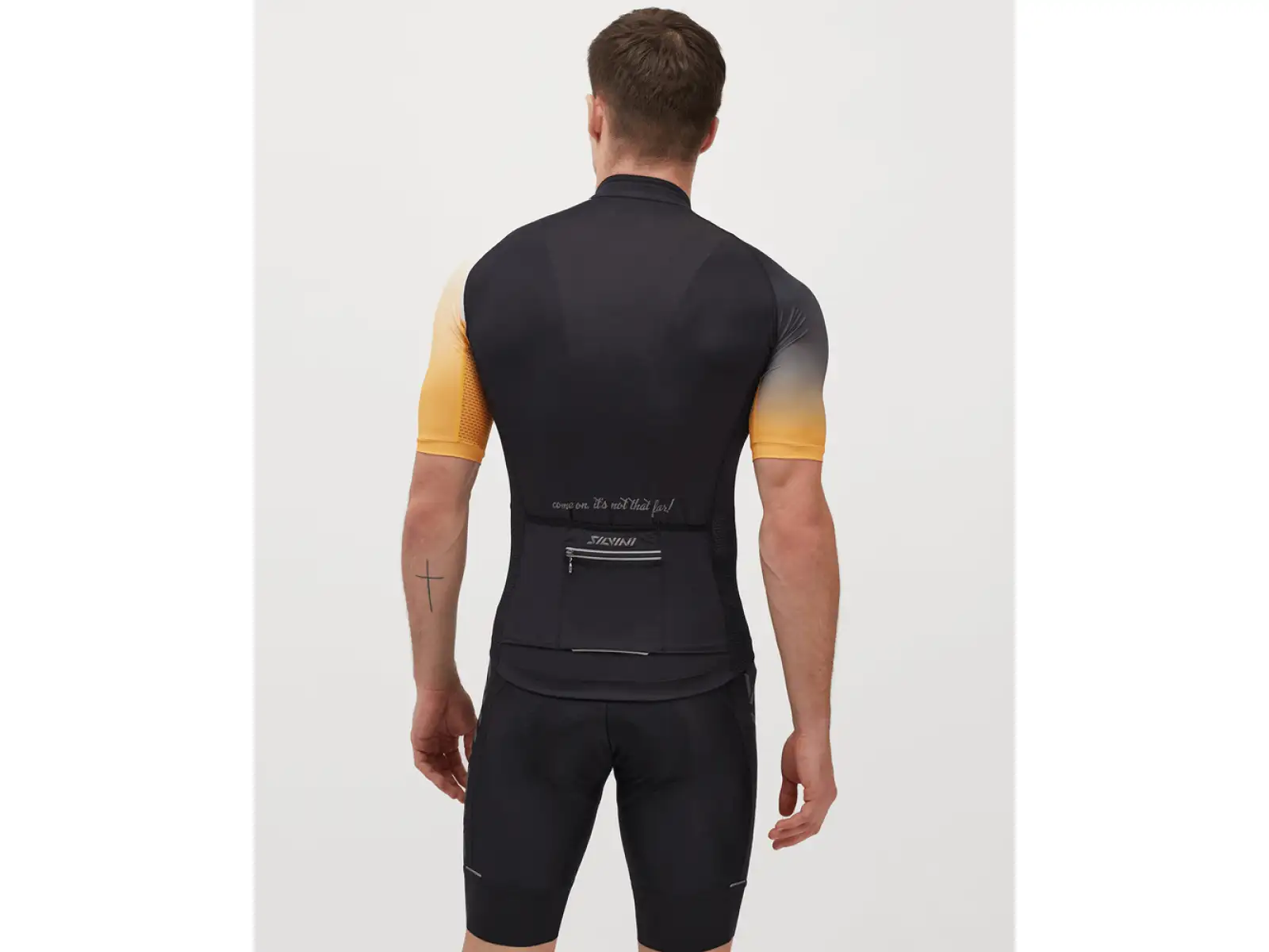 Silvini Mazzano pánsky dres s krátkym rukávom black/yellow