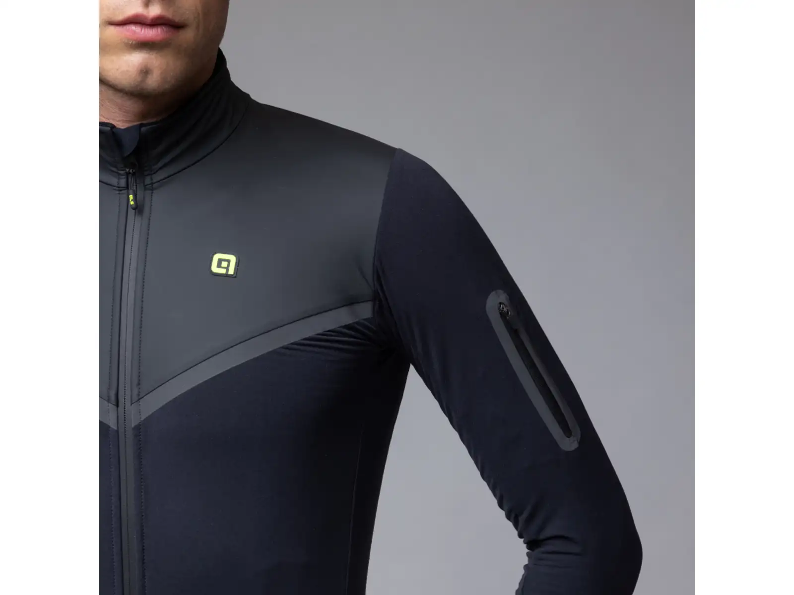Alé R-EV1 Wool Speed pánska zimná cyklistická bunda Black