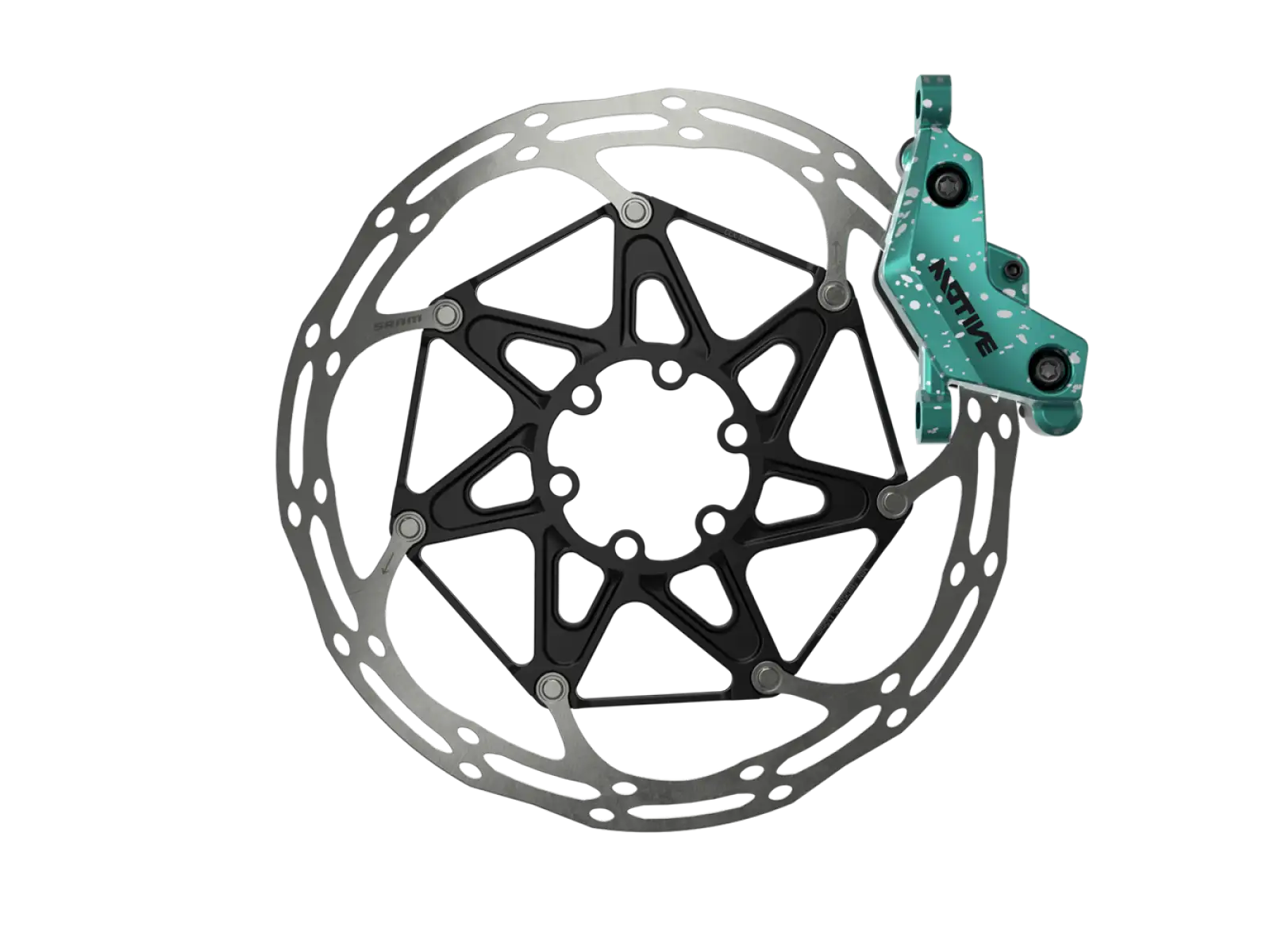 Sram Motive Ultimate Stealth Teal Splatter Expert Kit súprava kotoučových brzd