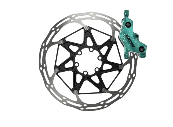 Sram Motive Ultimate Stealth Teal Splatter Expert Kit súprava kotoučových brzd