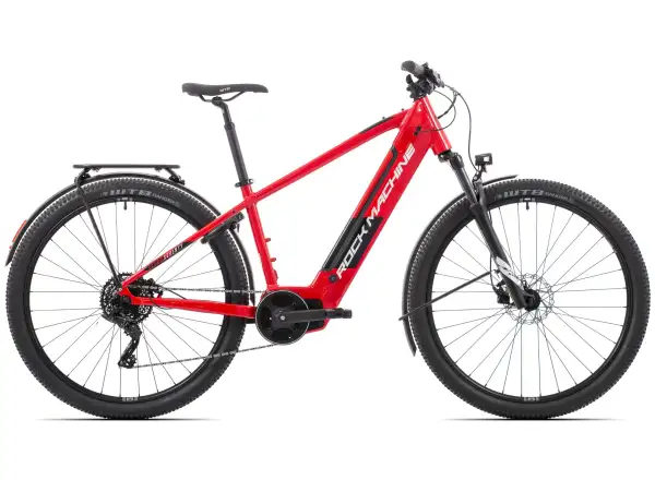 Rock Machine eSTORM 70 TOUR horský elektrobicykel Gloss Red/Silver/Black