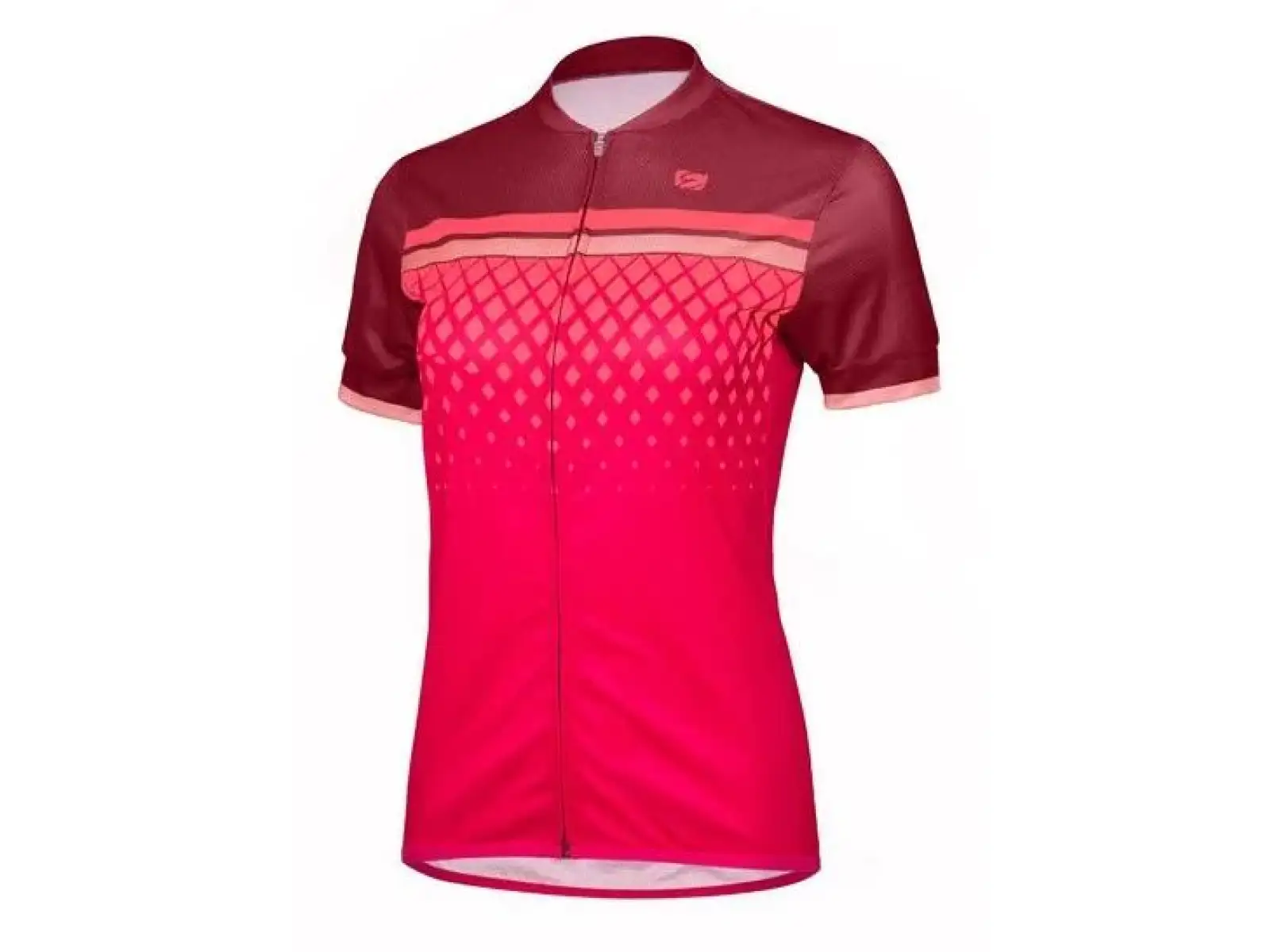 Etape Diamond dámsky dres s krátkym rukávom bordová/ružová