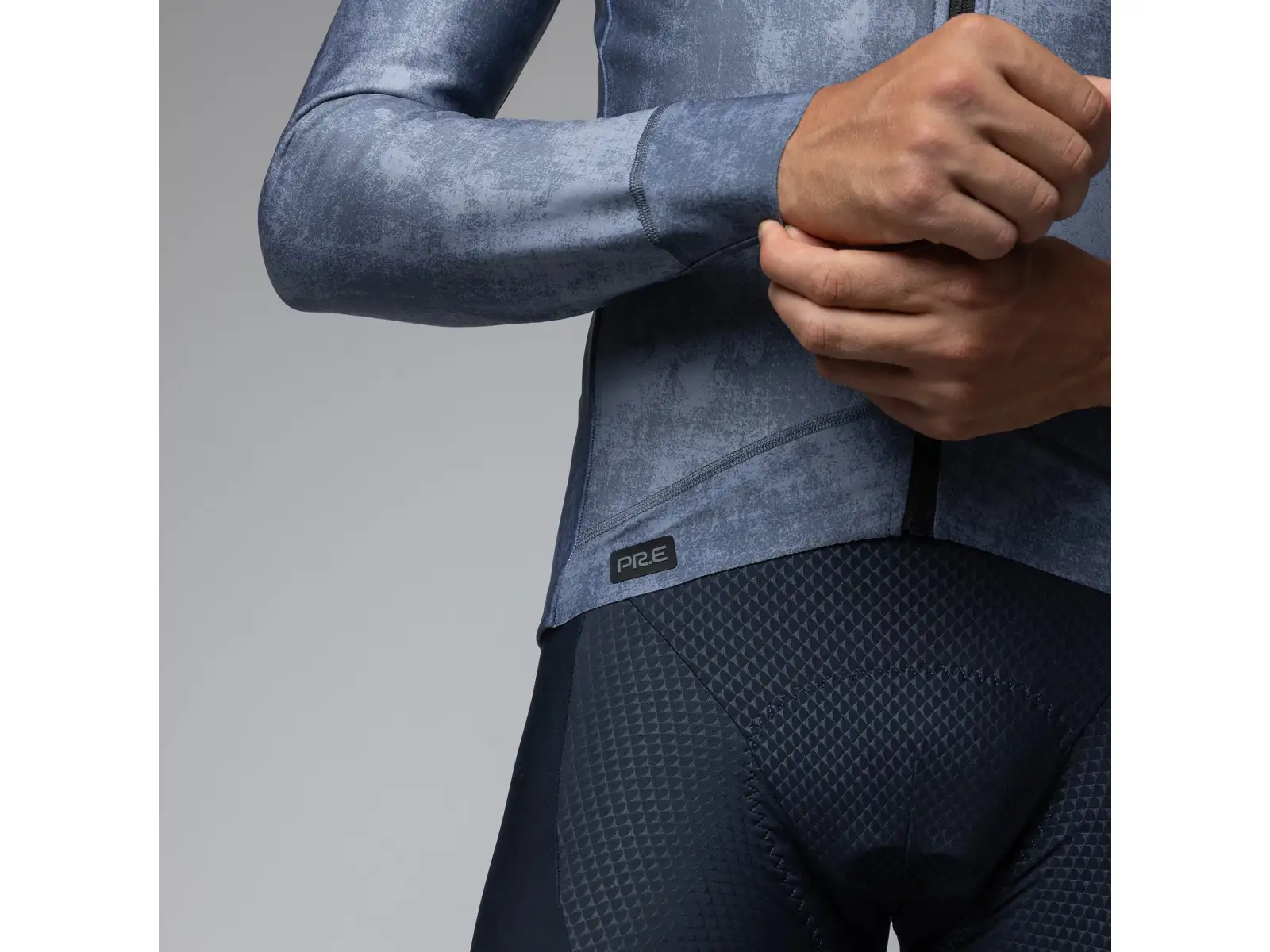Alé PR-E Profile pánska zimná cyklistická bunda Powder Blue