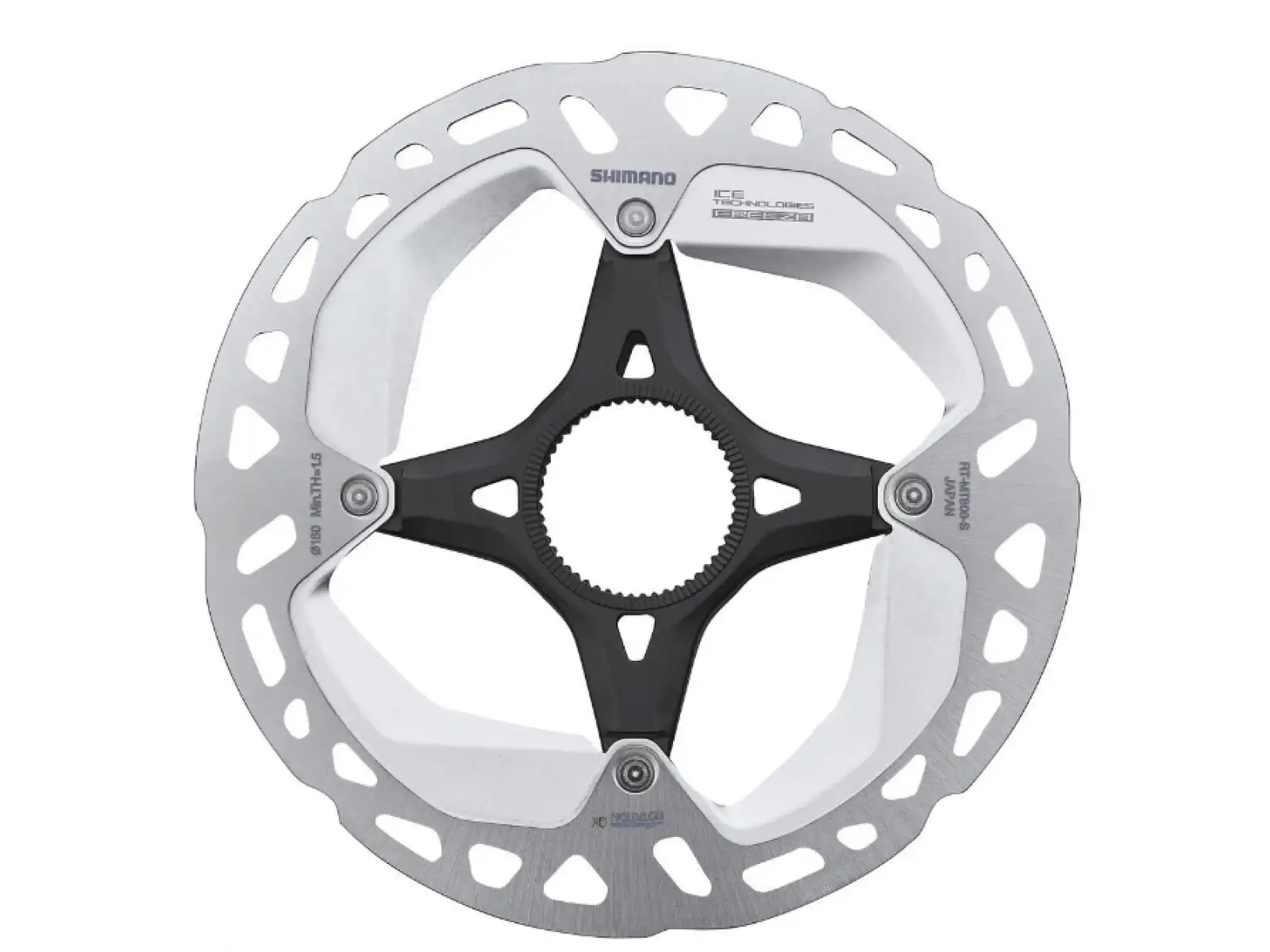 Shimano RT-MT800 CL brzdový kotúč 160 mm - vnútorná matica