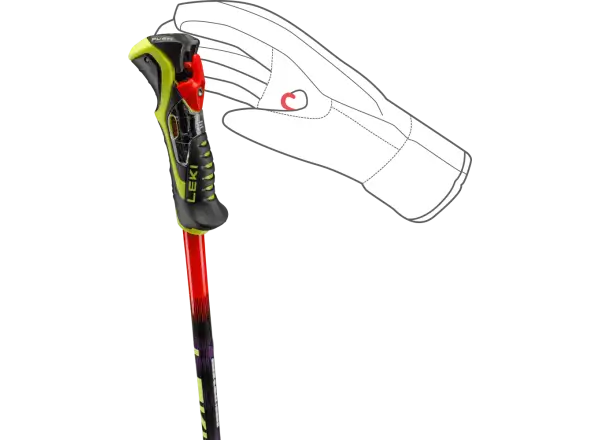 Leki WCR Pro Lite SL TR zjazdové palice  Bright red-violet-neonyellow