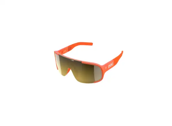 POC Aspire WF slnečné okuliare Fluorescent Orange Translucent/Clarity Road/Partly Sunny Gold