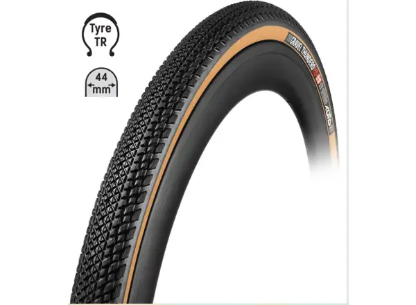 Tufo Thundero HD gravel plášť 700x44C kevlar čierna/béžová