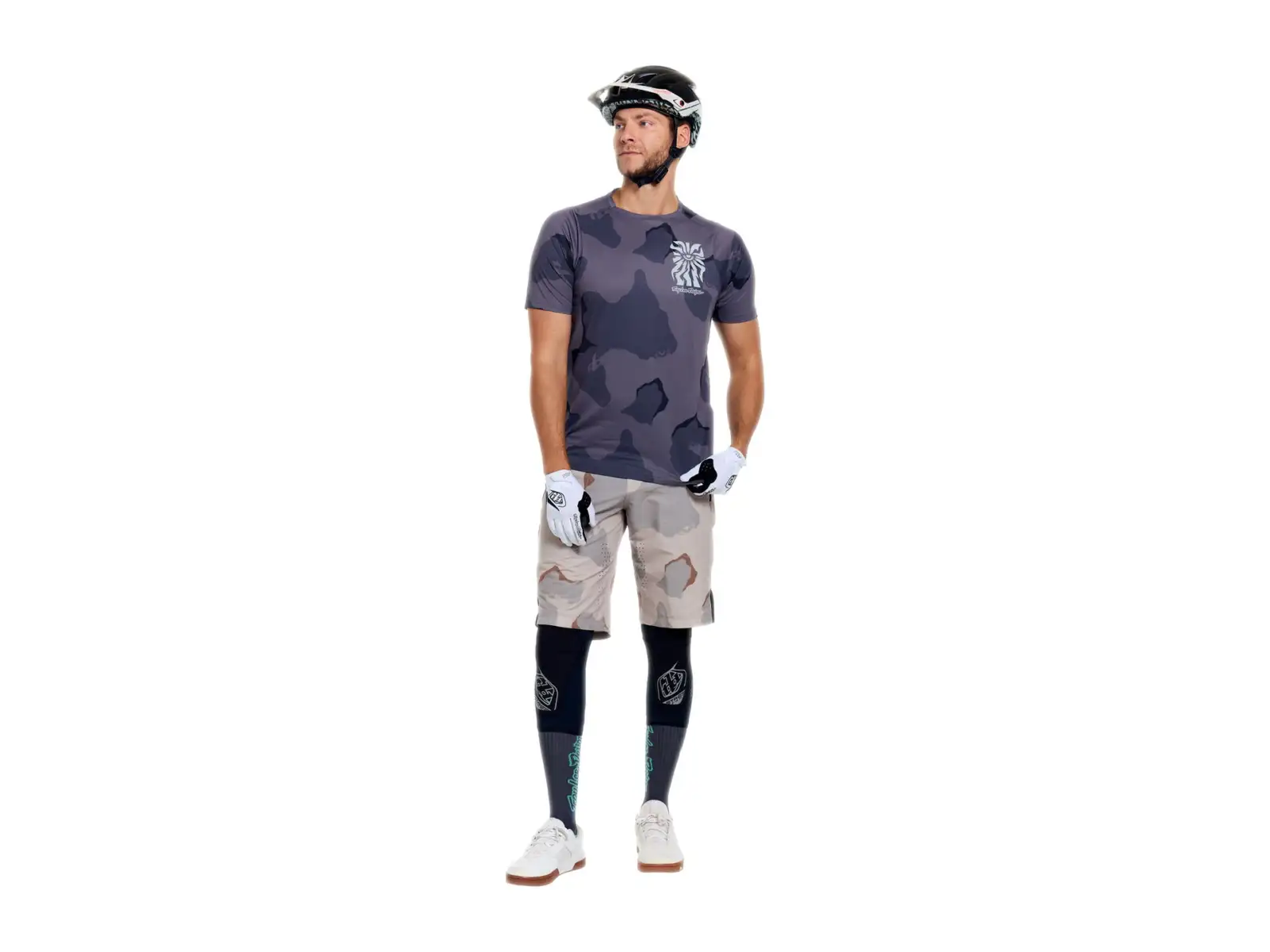 Troy Lee Designs Skyline Pro pánsky dres krátky rukáv Flow Camo Carbon