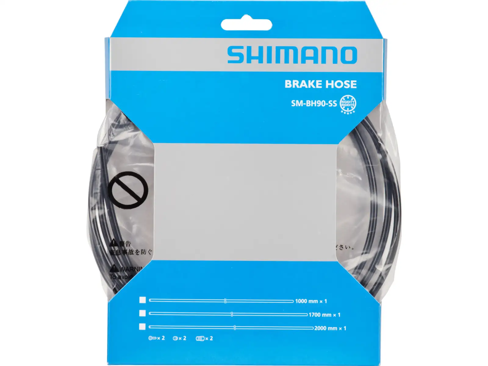 Shimano SM-BH90-SS brzdová hadica 2000 mm, rovný – rovný, čierna