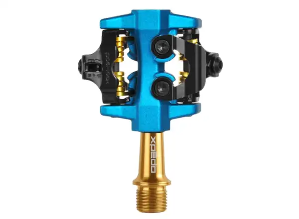 X-pedo CXR Pro SPD nášľapné pedále čierna/modrá Ti