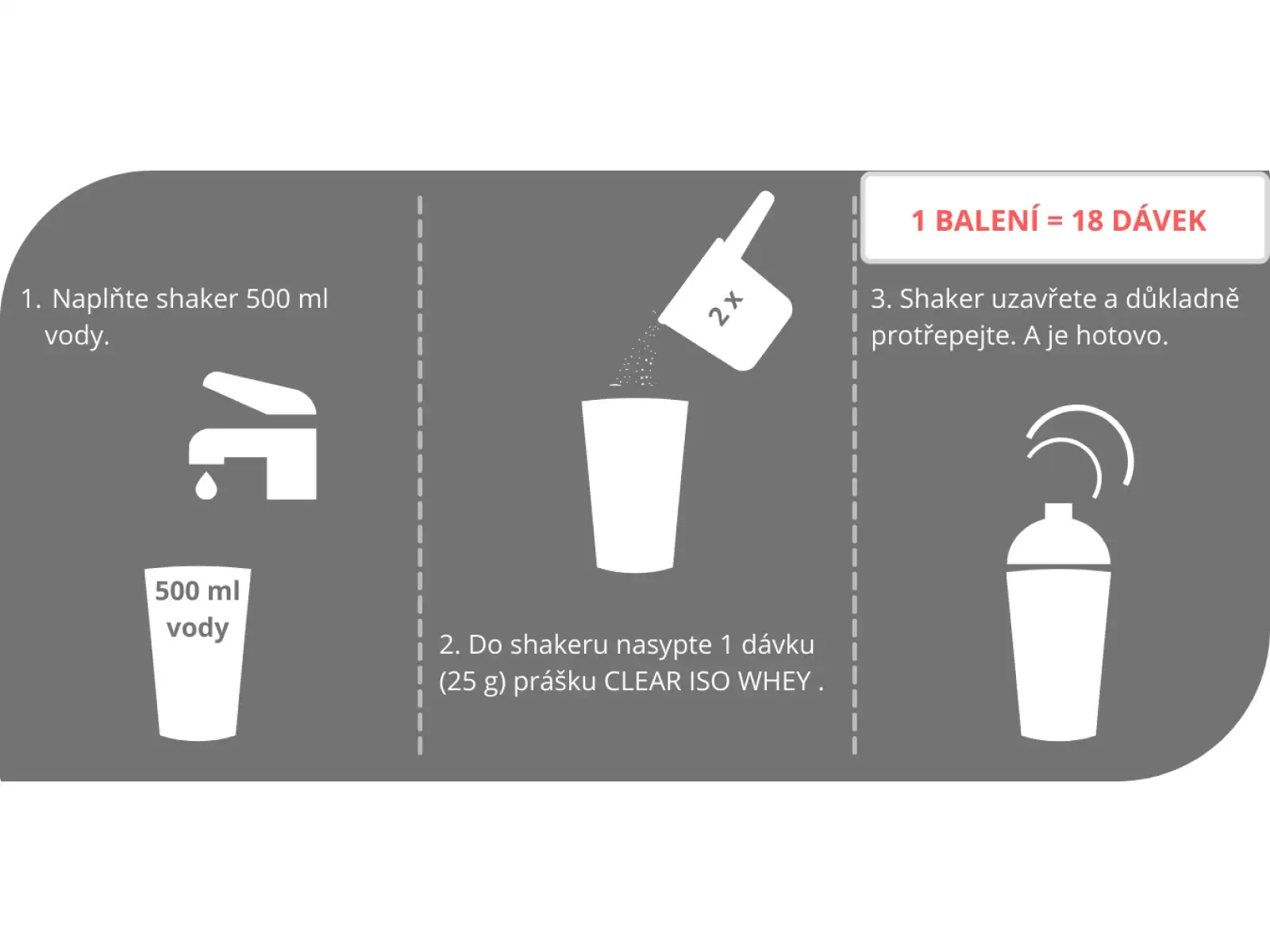 Srvátkový izolát Sponser Clear Iso Whey (450 g)