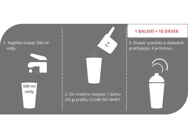Srvátkový izolát Sponser Clear Iso Whey (450 g)