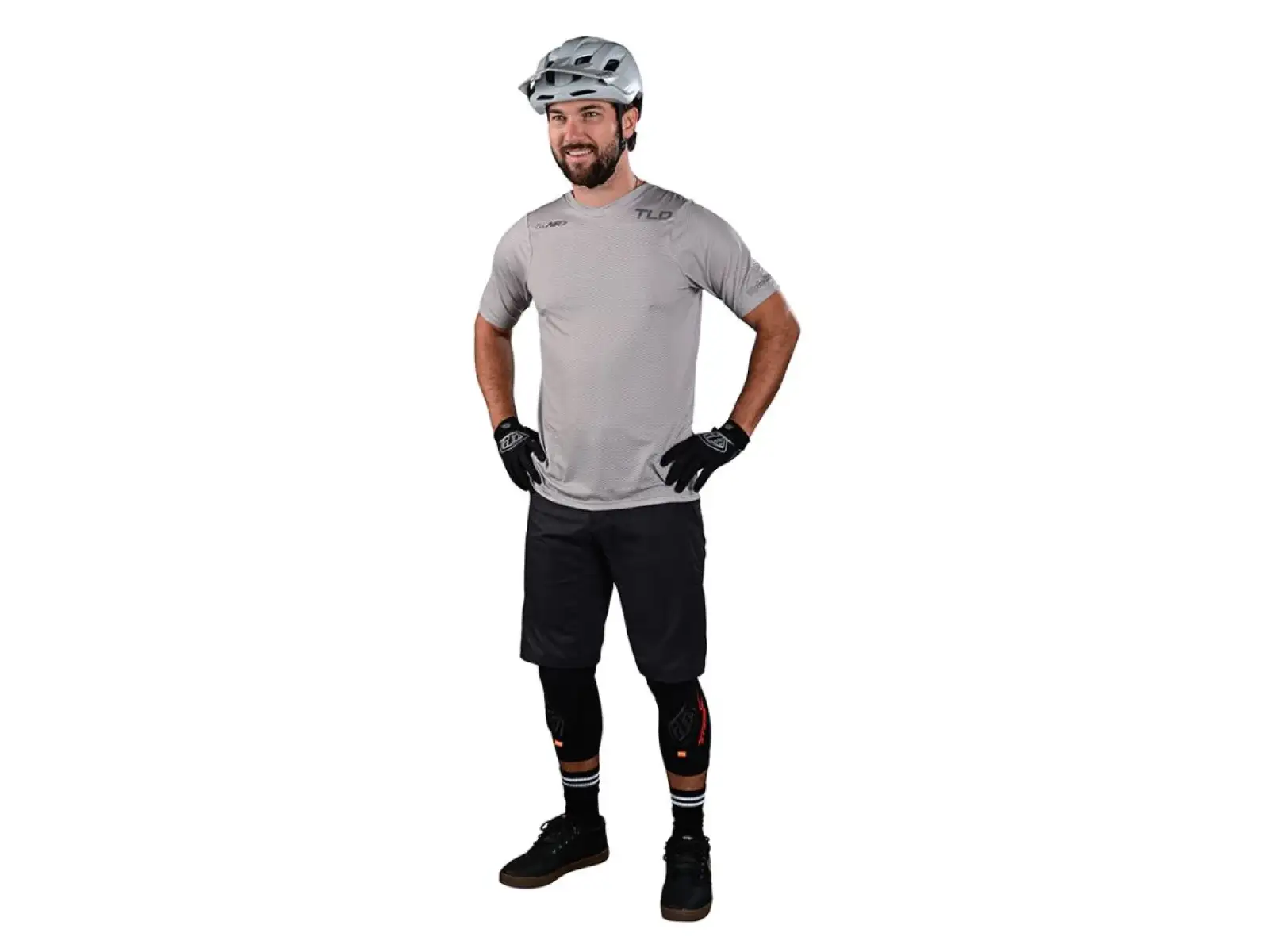 Troy Lee Designs Skyline Air Pánske tričko s krátkym rukávom Mono Stone
