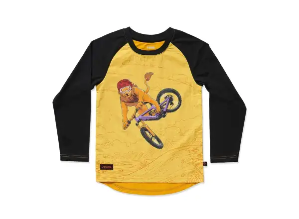 Kids Ride Shotgun Lion Windproof detský dres dlhý rukáv