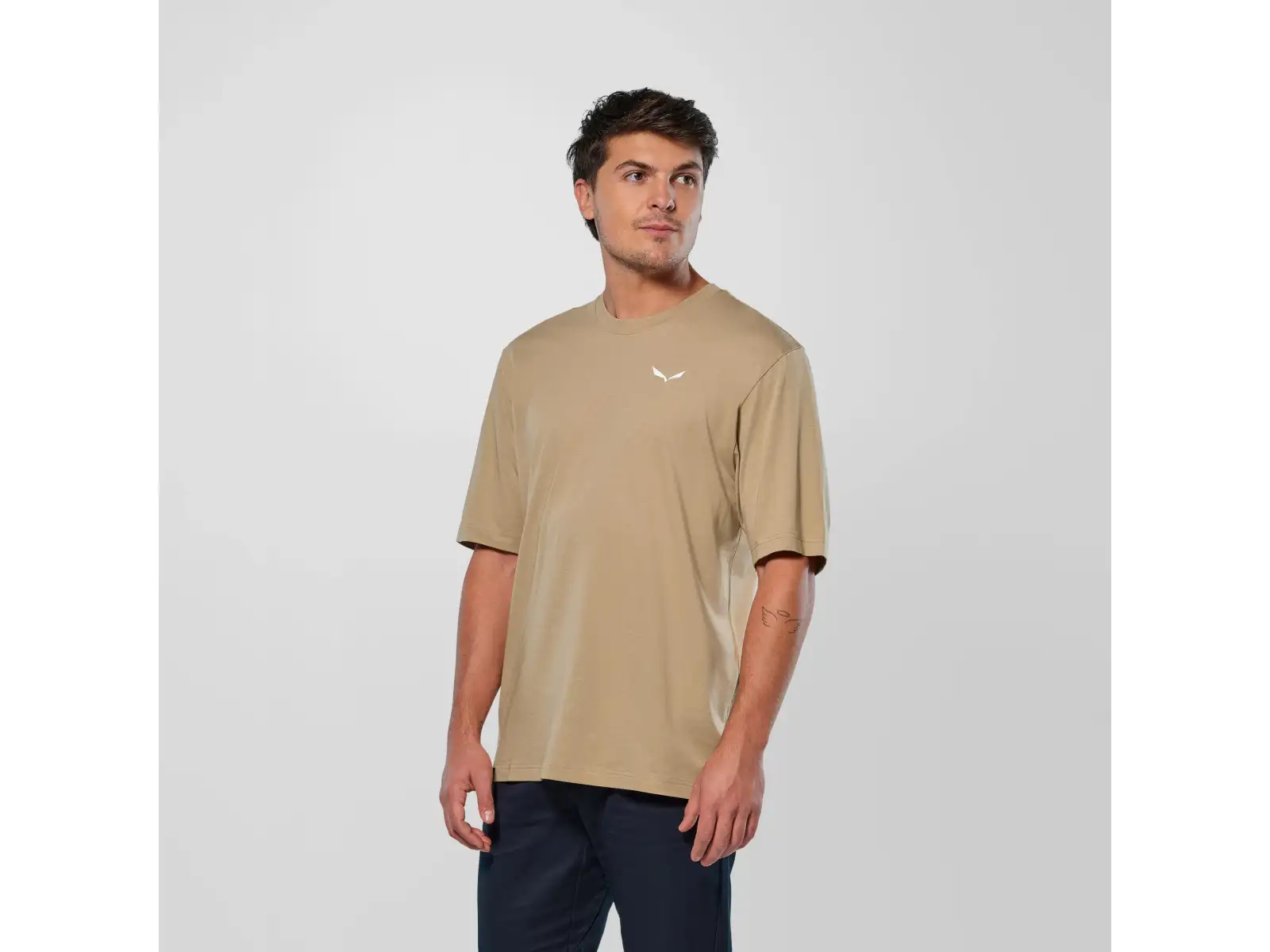 Salewa Eagle Glacier Loose T-shirt pánske tričko krátky rukáv Quicksand