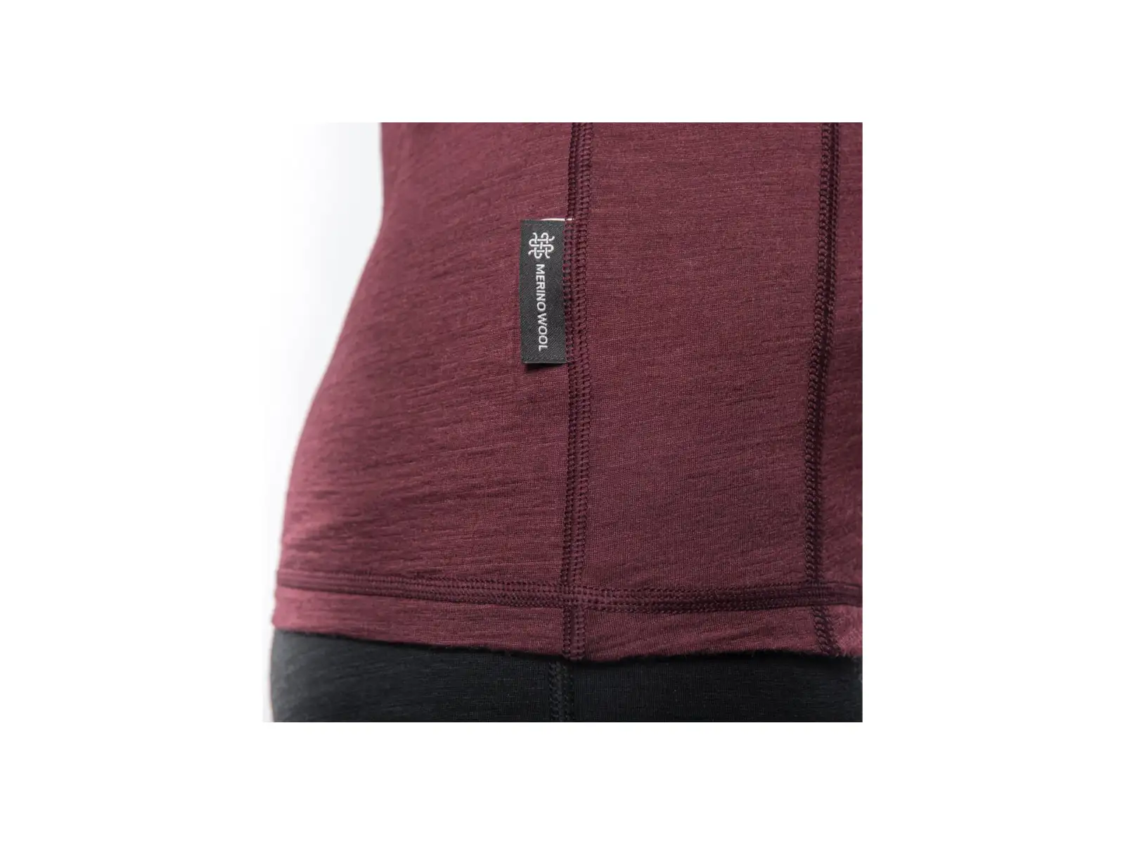 Sensor Merino Air dámske tričko dlhý rukáv Port Red
