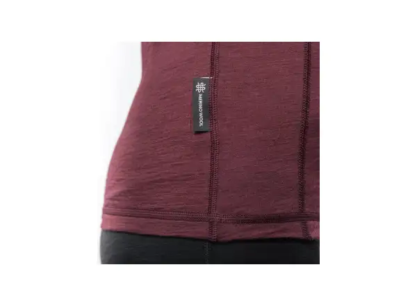 Sensor Merino Air dámske tričko dlhý rukáv Port Red