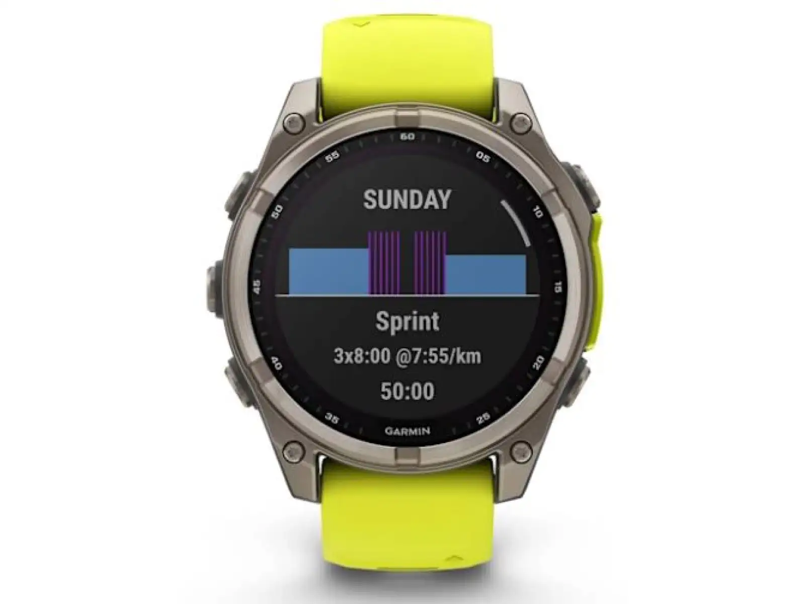Garmin fenix 8 - 47 mm Solar Sapphire inteligentné hodinky Titanium Yellow/Graphite