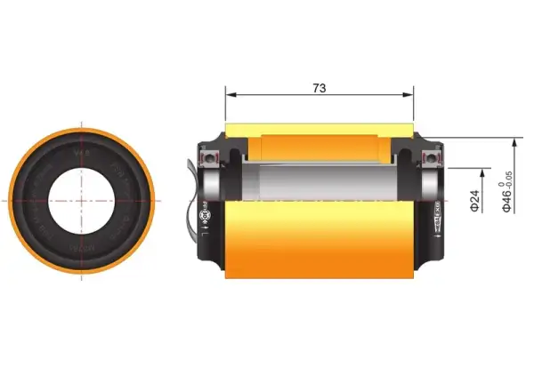 FSA MTB M3 Press Fit stredové skladacie košíčky PF-30 46x73 mm AL