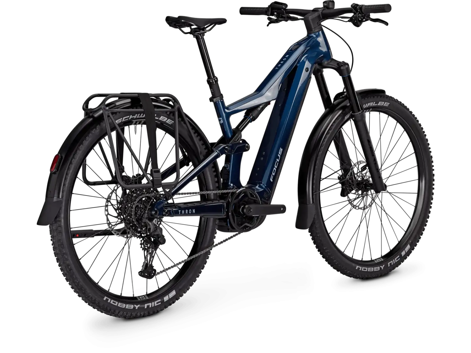 Focus THRON 7 EQP 720Wh celoodpružený elektrobicykel Azurblue / Sydneyblue