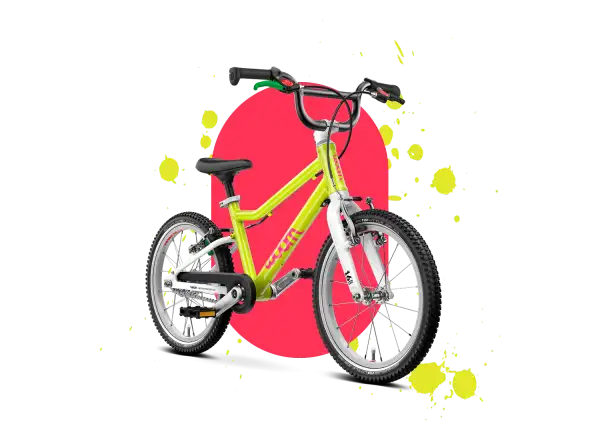 Woom GO 3 detský bicykel neon lime