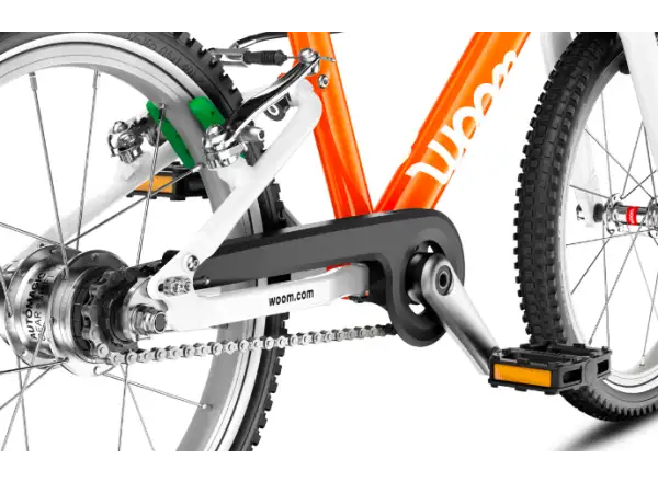 Woom 3 Flame Orange Automagic 16" detský bicykel